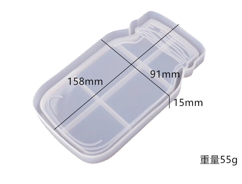 Silikonform dreischichtig für Obst Tee Untersetzer Epoxy Harz Kunst