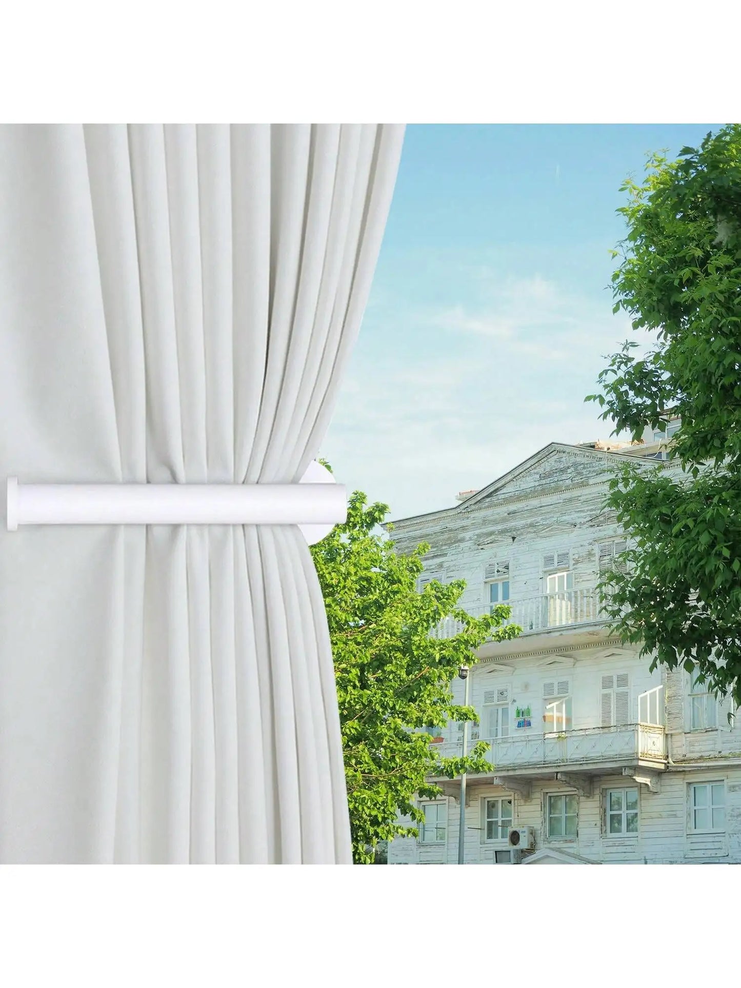 Selbstklebende Vorhanghalter für einfache und bohrfreie Befestigung