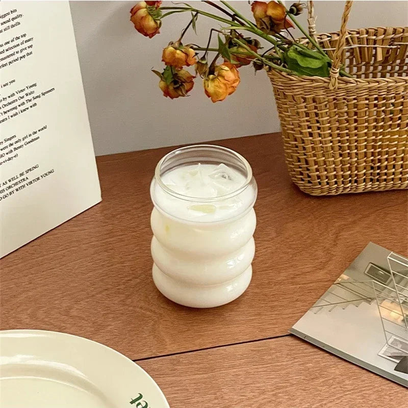 Vielseitige 350ml Glastasse Wärme-beständig für jede Gelegenheit