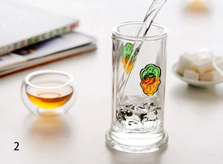 Wärmebeständiger Glas-Teekrug mit Filter für aromatischen Teegenuss