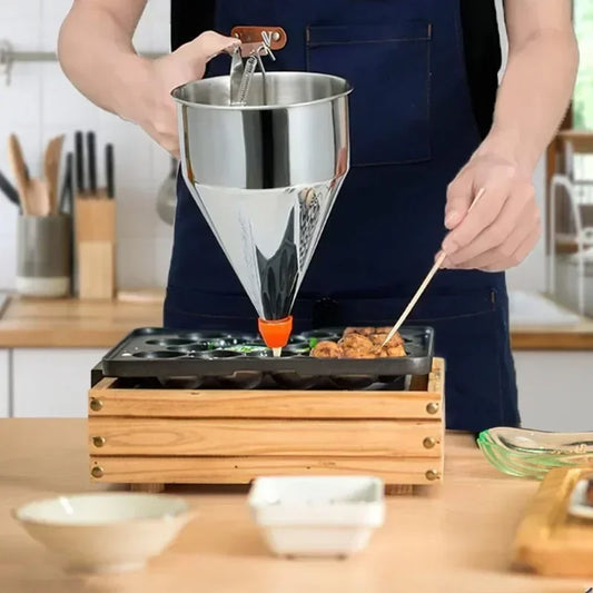 Edelstahl Teigspender 600/1200ML für Pfannkuchen und Desserts