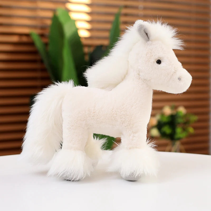 Simuliertes Pferd Plüsch Stofftier Kuscheltier in 3 Größen für Kinder