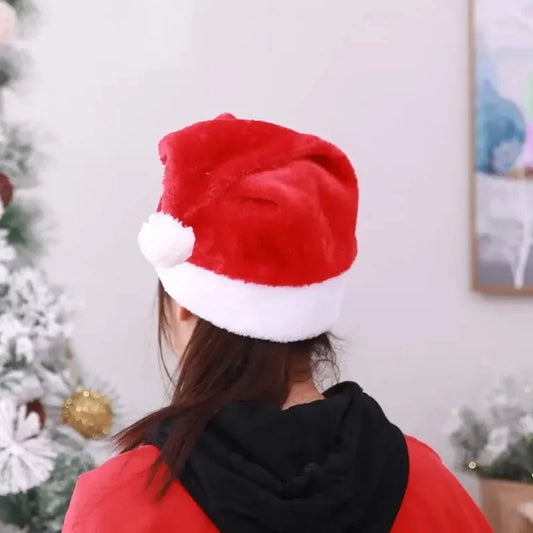 1-36 Stück klassische Vlies-Weihnachtsmannmützen für Erwachsene und Kinder