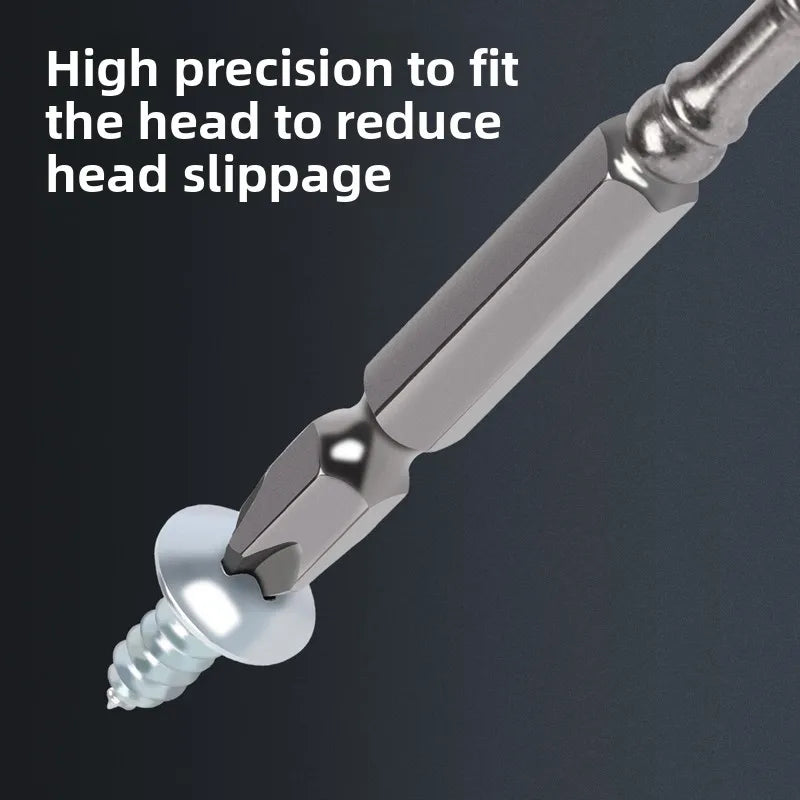 10tlg Phillips PH2 Schrauber Bits magnetisch rutschfest für Metall