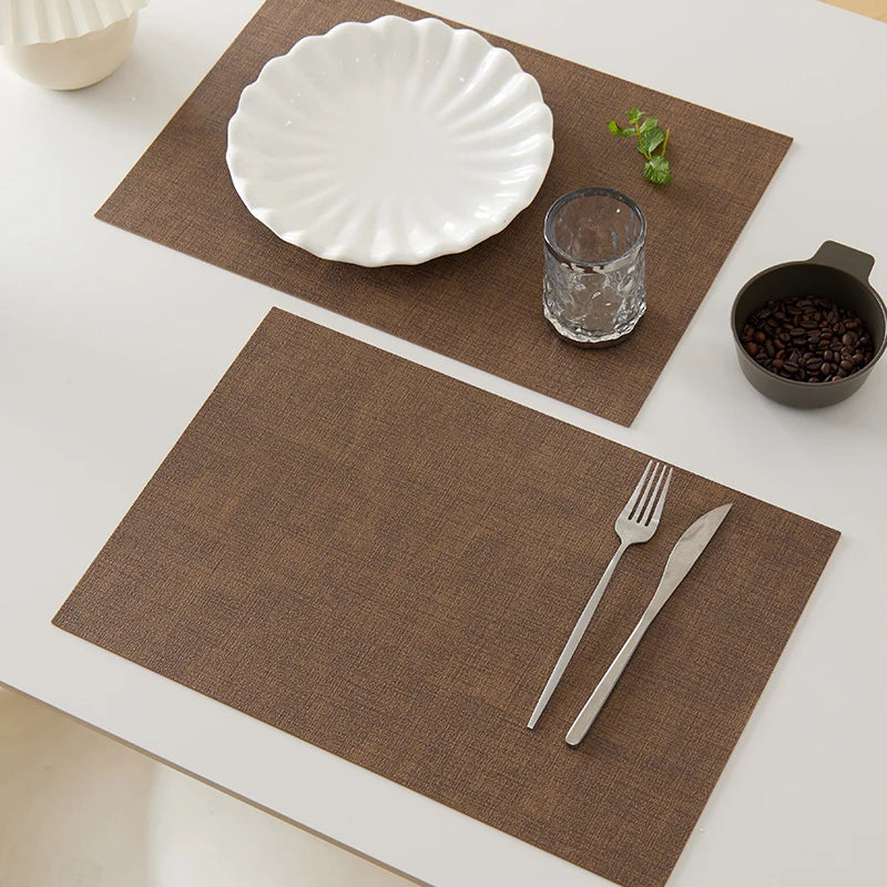 Wasserdichte PVC Kunstleder Tischsets 4er Set für Ihre Küche