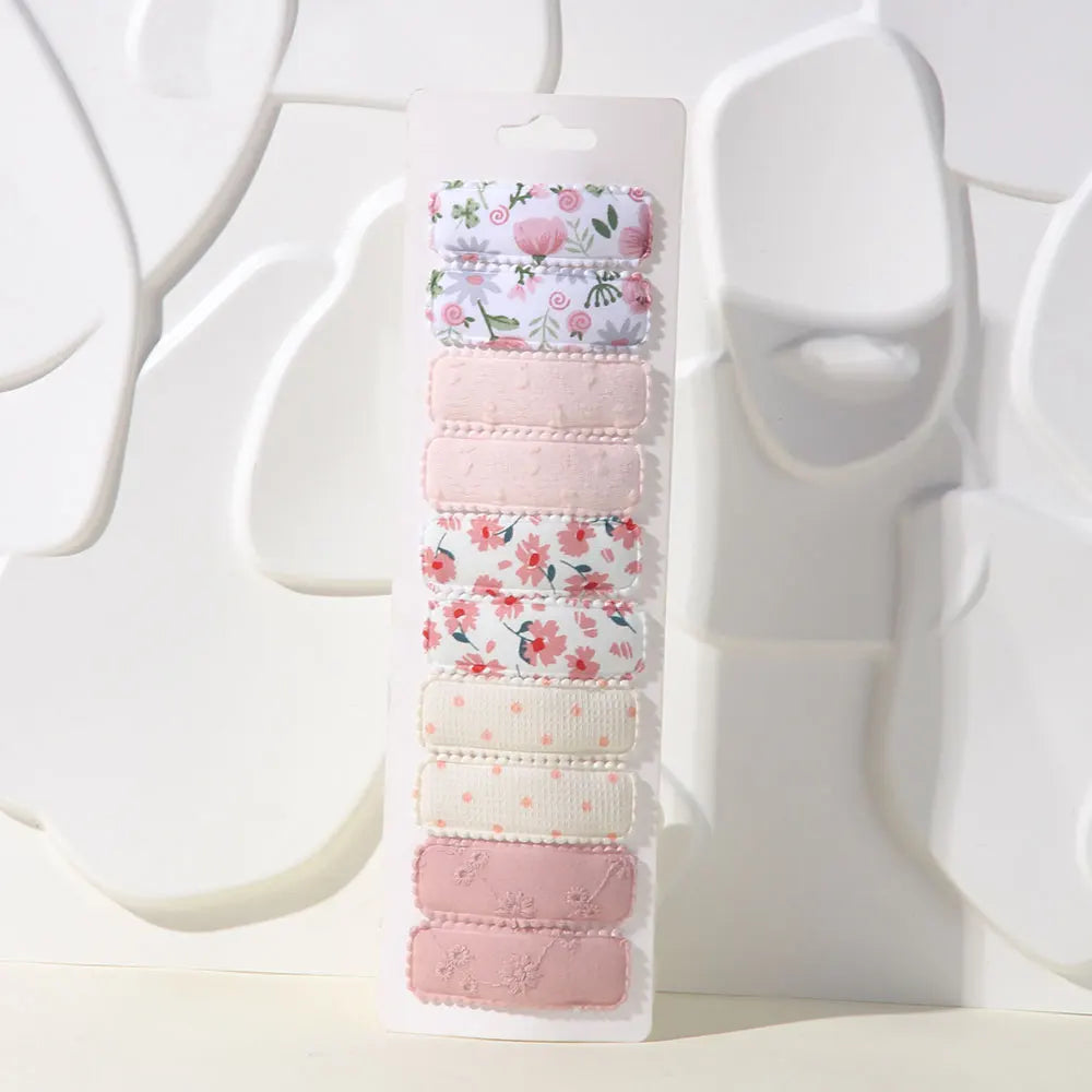 10er Set Blumen-Haarklammern für Mädchen – sicherer Halt, charmantes Design