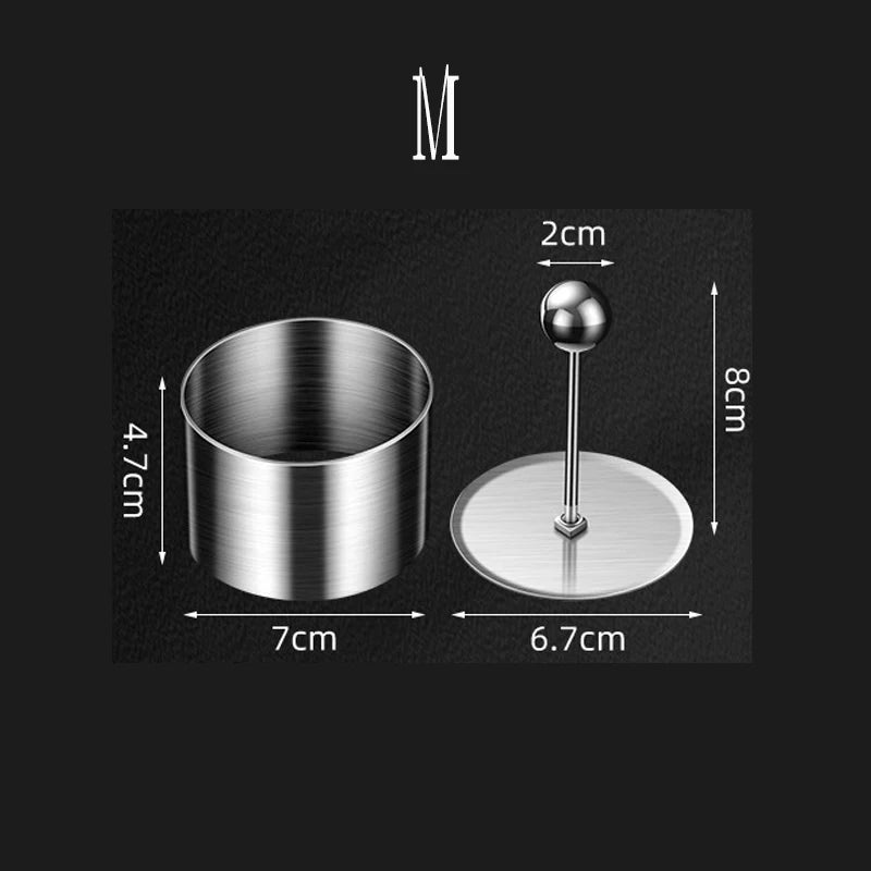 Edelstahl Kuchenmousse Ring mit Deckel für präzises Formen und Dekorieren