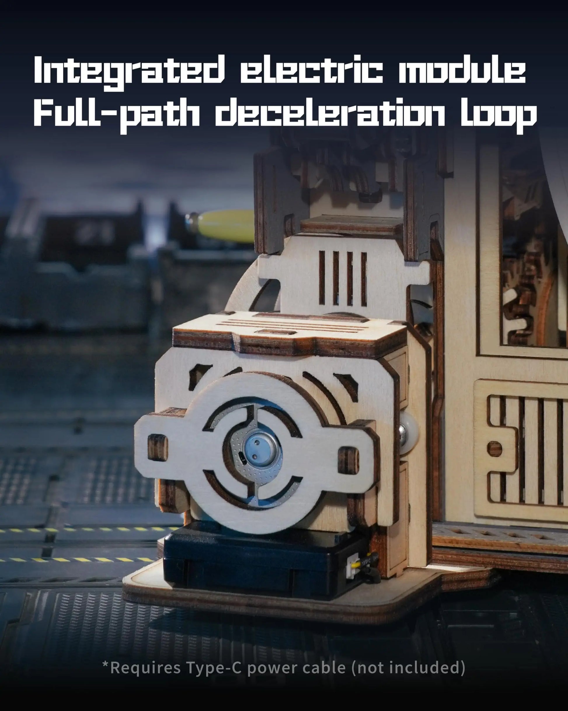 Elektrischer Marmor Lauf 3D Puzzle aus Holz mit Lichtfunktion-Yabubestshop