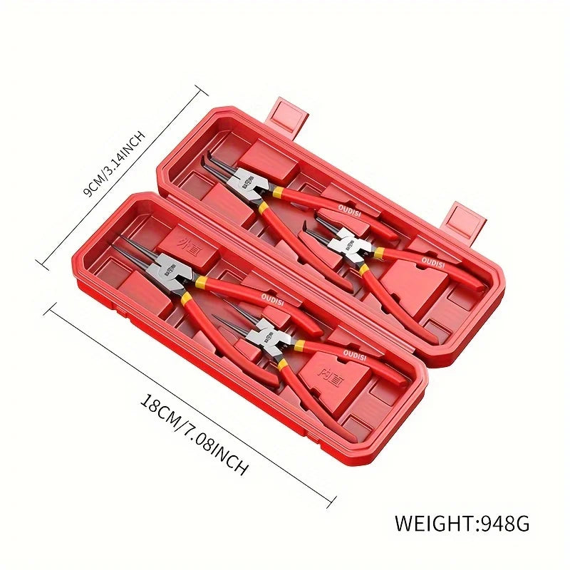 Robuste Multifunktions-Sicherungsringzange Innen und Außen