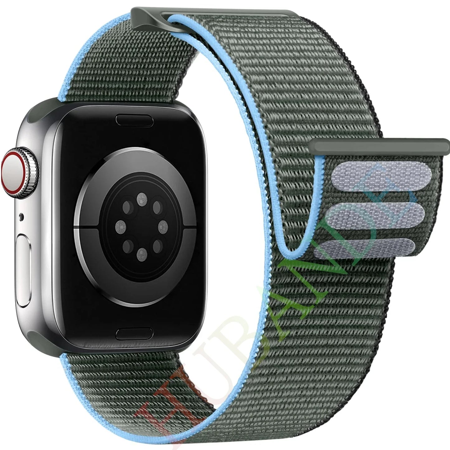 Atmungsaktives Nylonarmband für Smartwatch 38-49 mm, Unisex