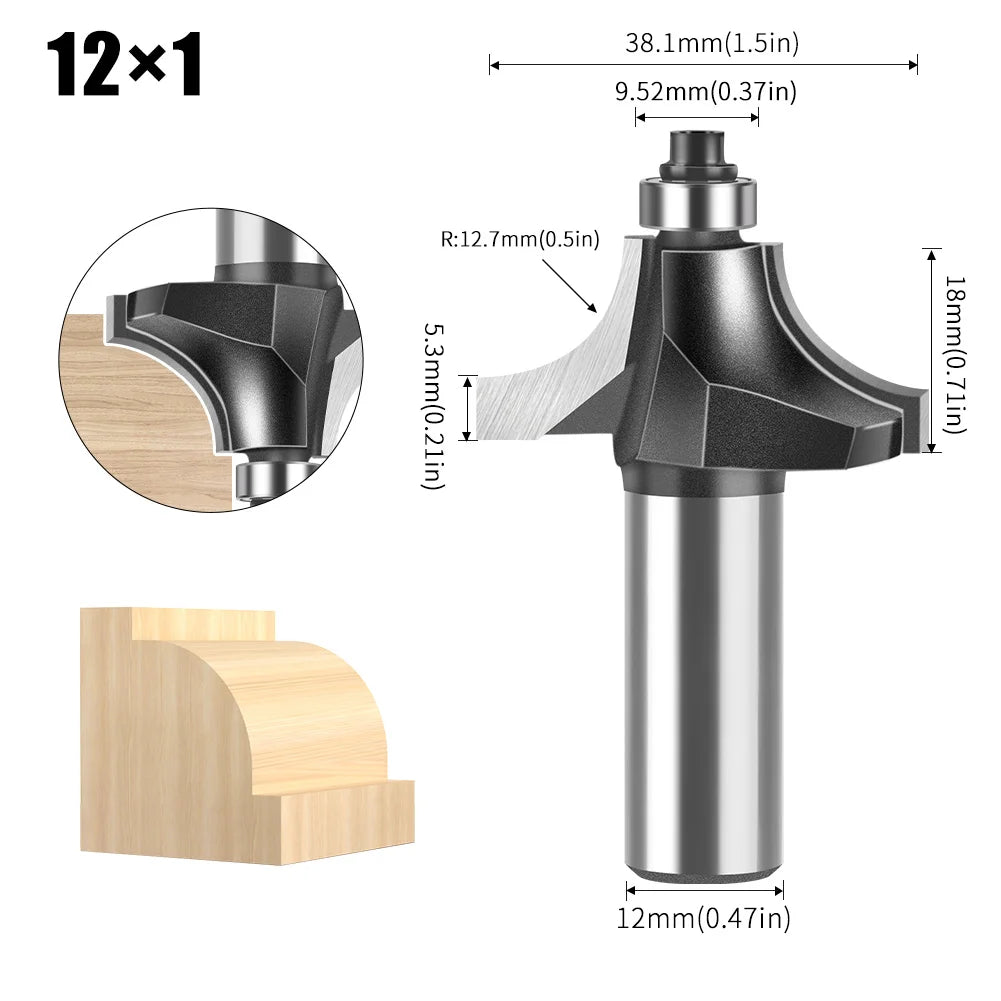 6/12mm Schaft Nut Schneiden Linie Router Bit für Holzbearbeitung