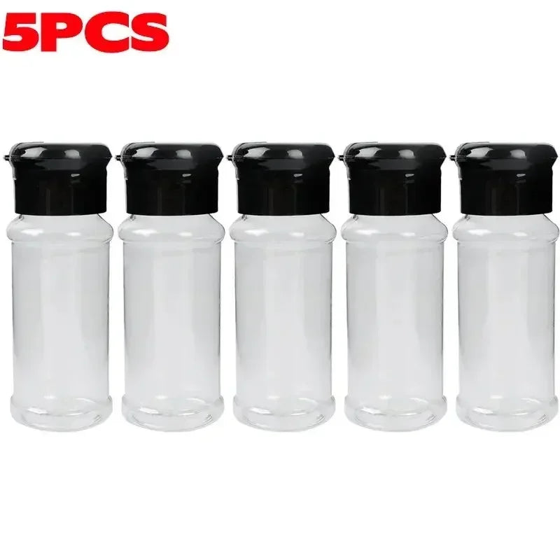 Tragbare Kunststoff Gewürzstreuer Flaschen für Salz Pfeffer Zucker BBQ