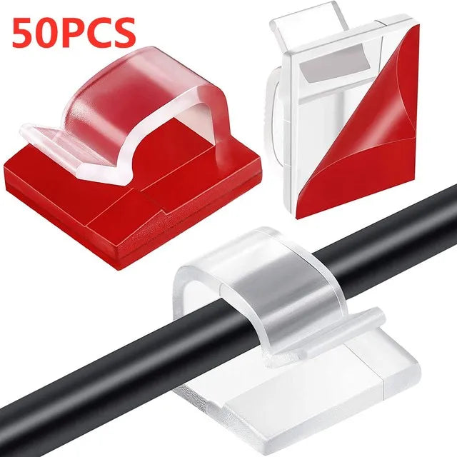 Kabel Organizer Clips mit starkem Kleber für ordentliche Kabelverwaltung