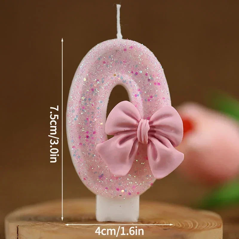 Glitzer Zahl Geburtstagskerze für Kuchen und festliche Dekoration