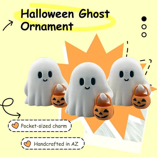 Niedliche Kürbisstatue im Anime-Stil als Halloween-Dekoration