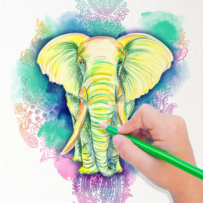 Buntstifte 24 Farben Set zum Zeichnen Skizzieren für Kinder und Erwachsene