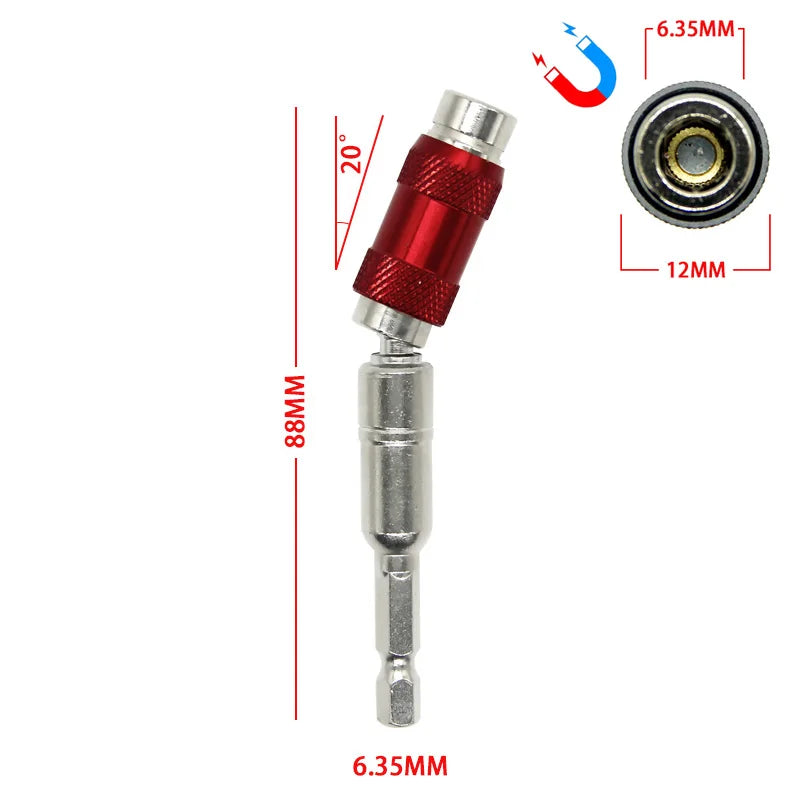 105-Grad Winkel Schraubendreher mit verstellbaren Bits und Adapter-Yabubest - Home & More