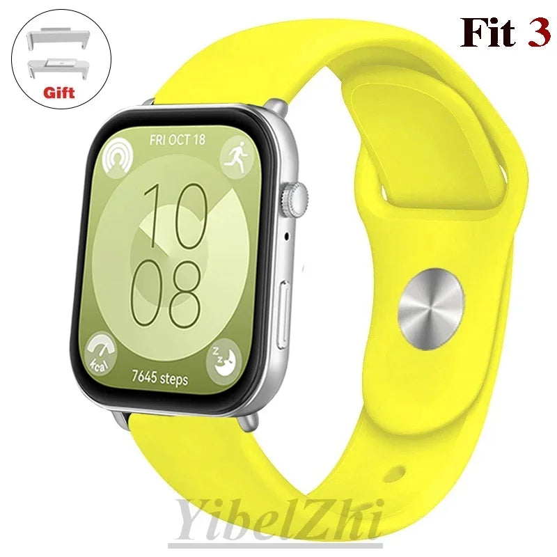 Wasserdichtes Silikonband in diversen Farben – perfekt für Huawei Watch FIT 3 - FIT 2