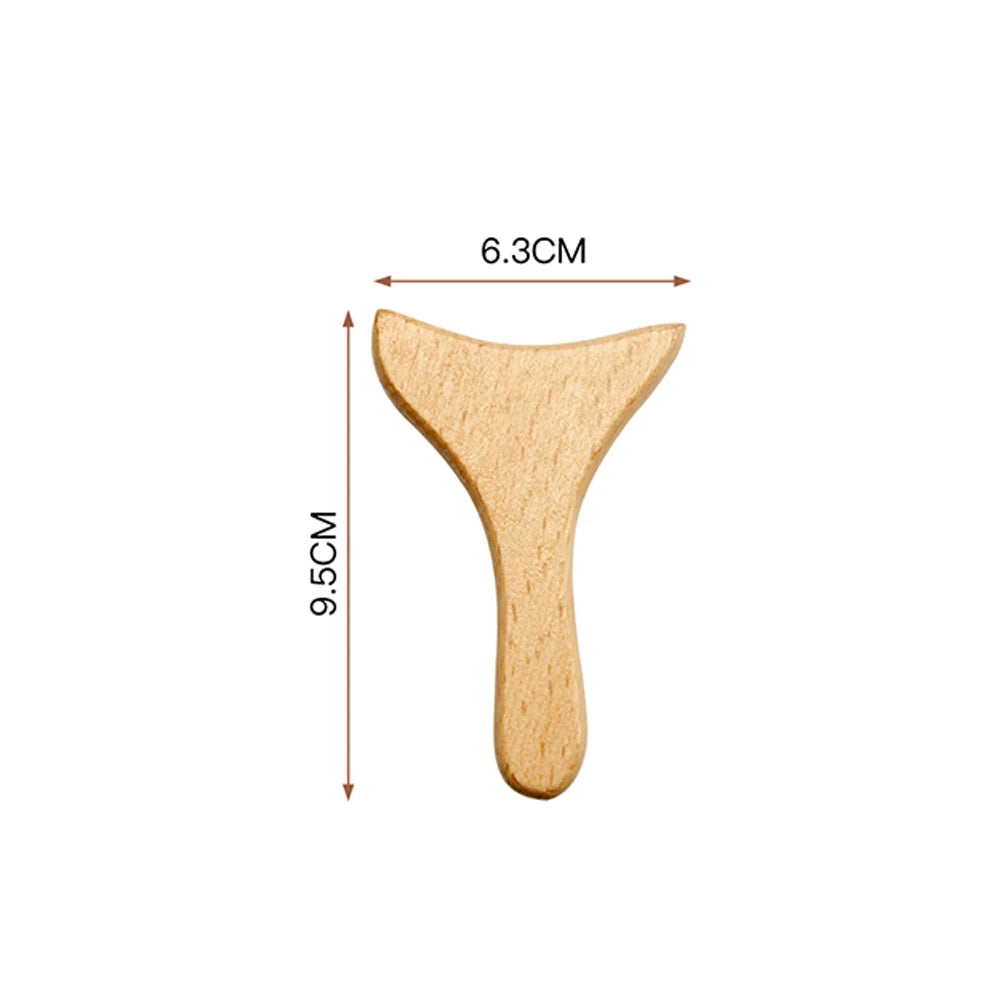 Holz Gua Sha Gesichtsmassage Roller zur Faltenreduktion - Hautstraffung