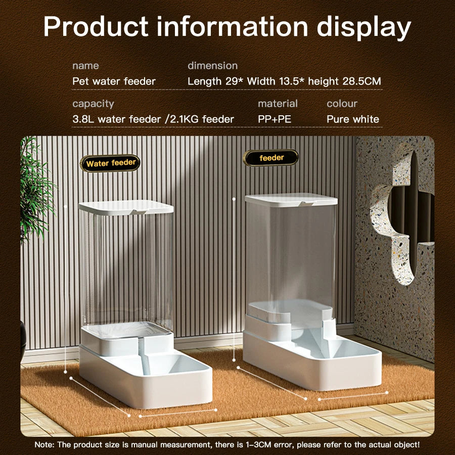 Automatischer Futterspender und Wasserspender für Katzen und Hunde