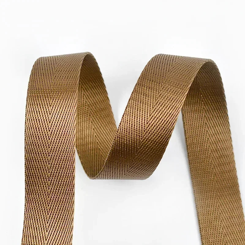 10m Nylon Gurtband 25mm Schwarz für Rucksack, Tasche, Gürtel, DIY Nähen