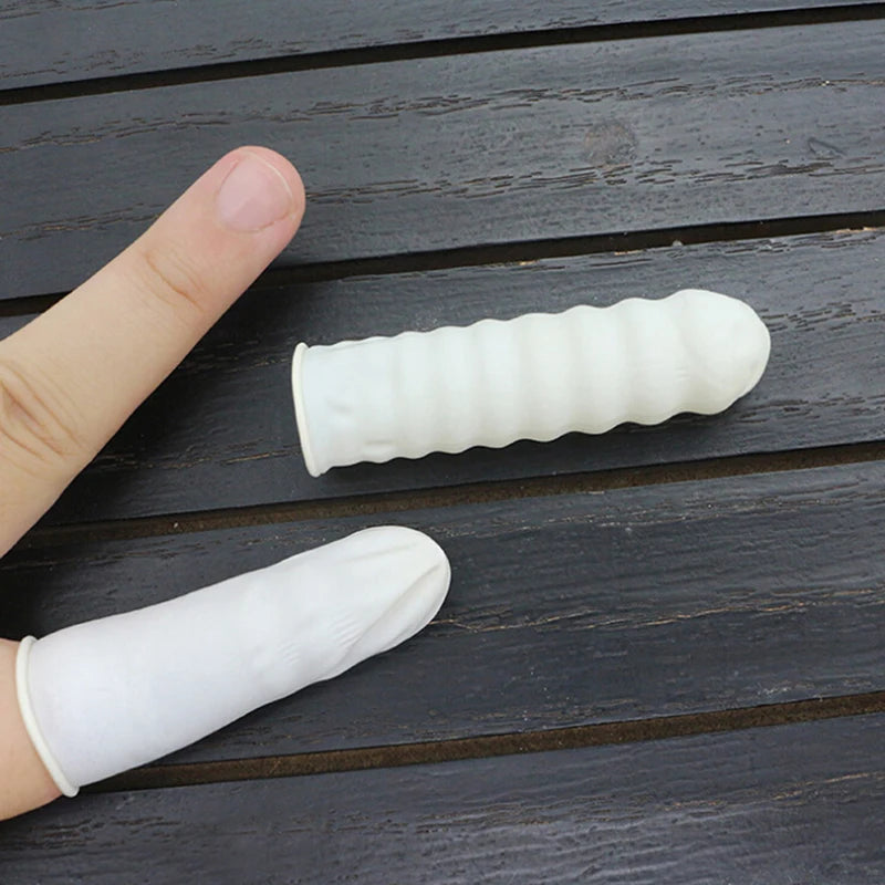 Einweg Anti-Static Gummi Latex Finger für Beauty und Schuhpflege
