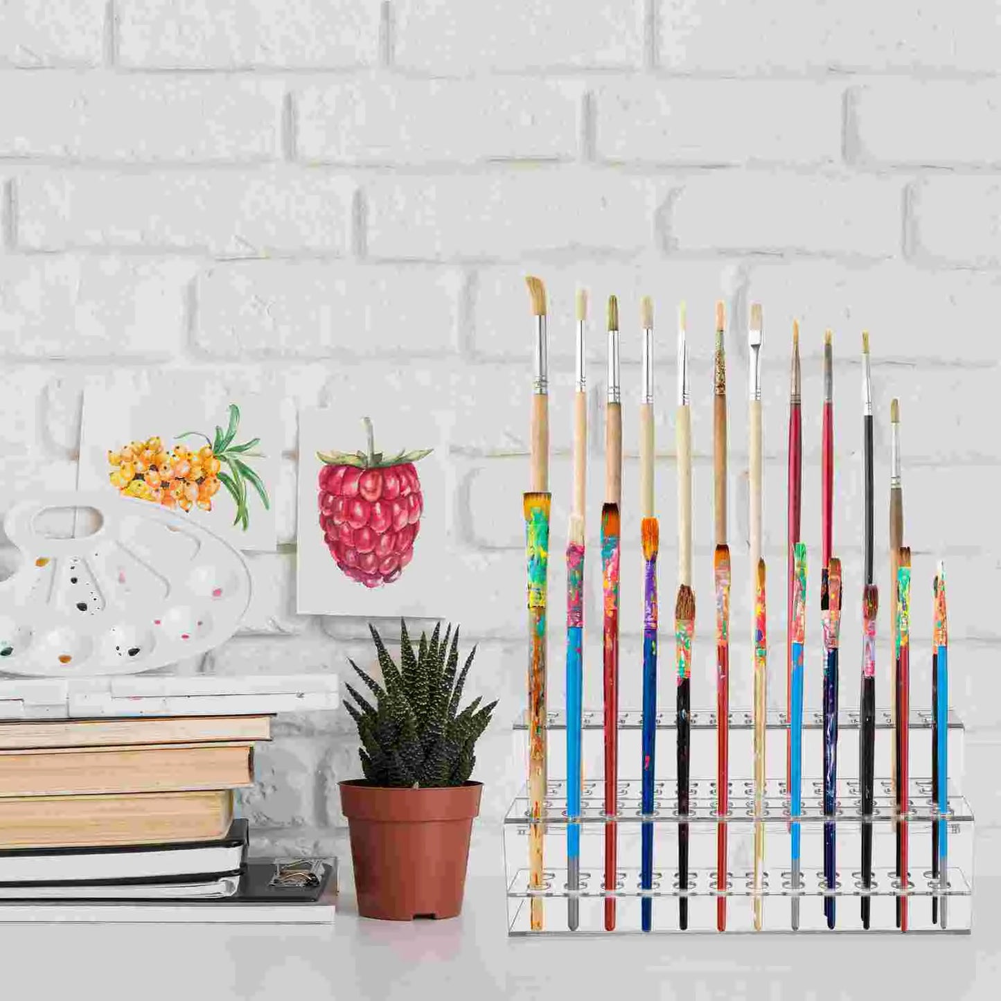 Kreative Stifthalter Lagerungsbox aus Kunststoff mit Multi-Loch Design