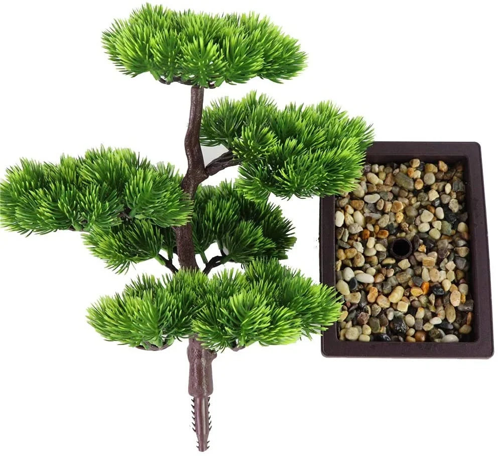 Japanische Kiefern Bonsai Pflanze Heim Dekoration 33 cm Höhe Kunstpflanze