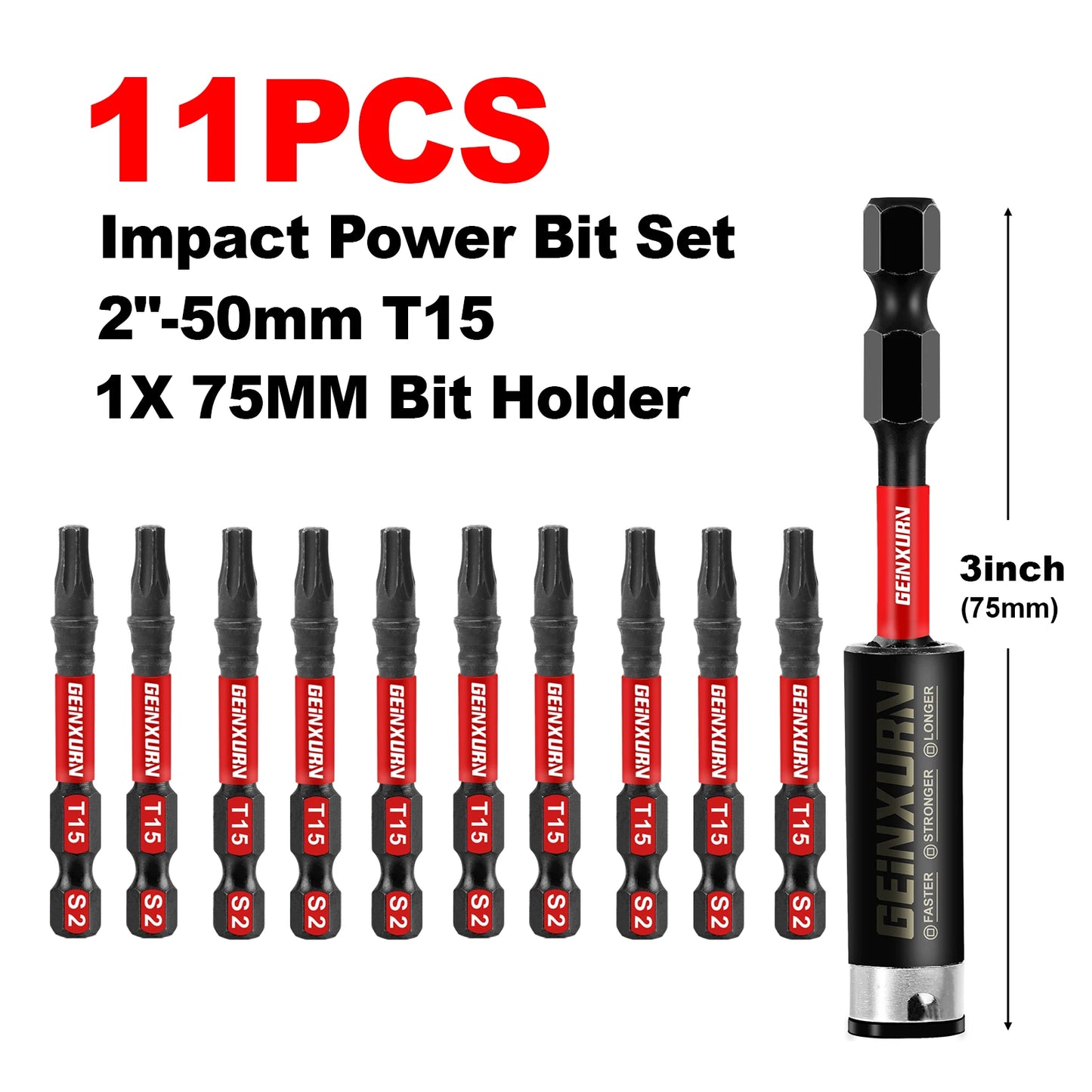 Schlagfestes Magnet Torx Bit Set aus Legiertem Stahl für präzises Arbeiten