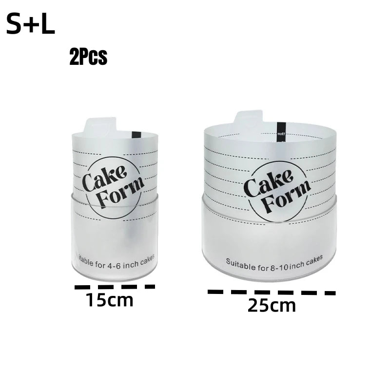 Einstellbarer Rund Kuchenring aus Kunststoff zum Backen