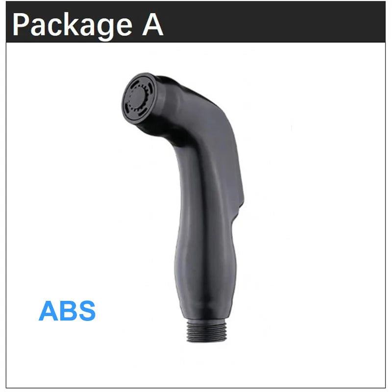 Handbrause Bidet WC Spritzpistole Duschkopf schwarz für Bad WC Einsatz