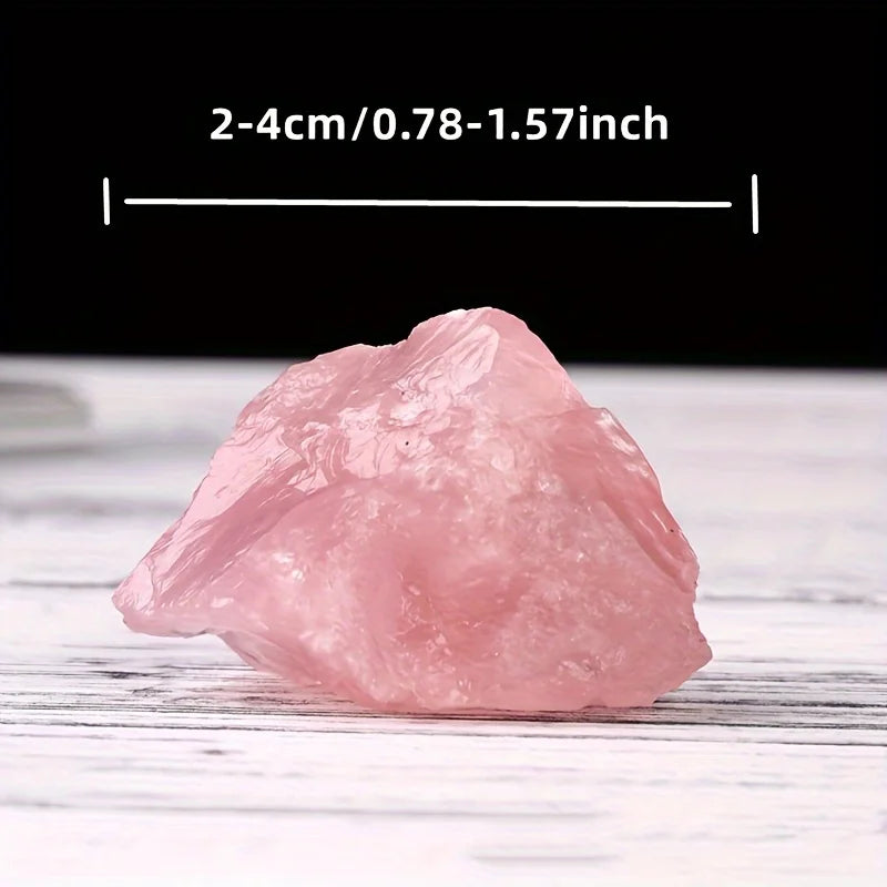Natürlicher Rosenquarz Rohstein für Aromatherapie und Wohlbefinden