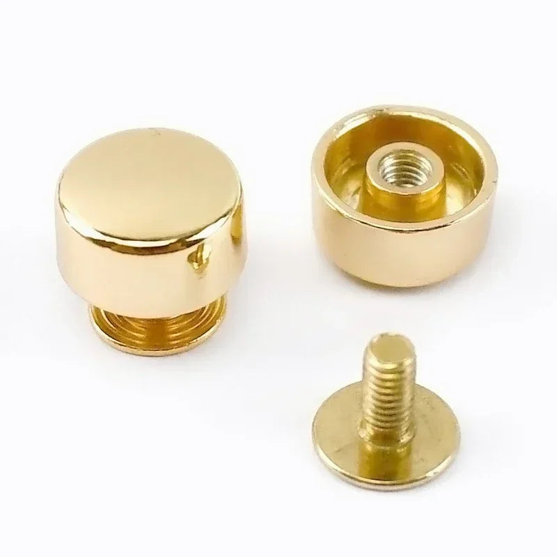 10 50 Stück runde Metallnieten Schrauben für DIY Leder Taschen Gürtel