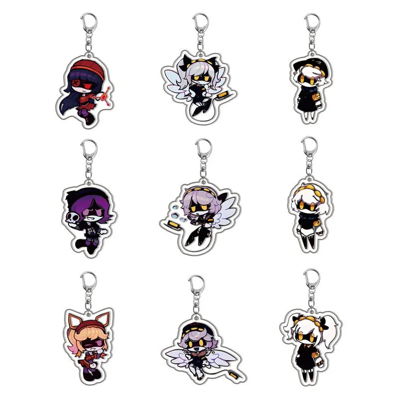 Anime Cartoon Figuren Schlüsselanhänger mit D-förmiger Schnalle Geschenk