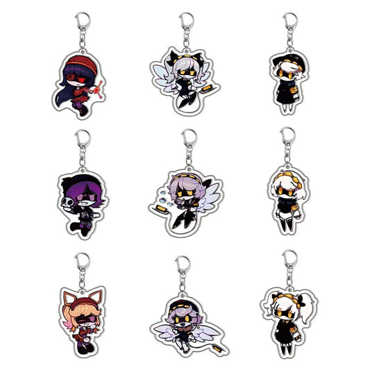 Anime Cartoon Figuren Schlüsselanhänger mit D-förmiger Schnalle Geschenk