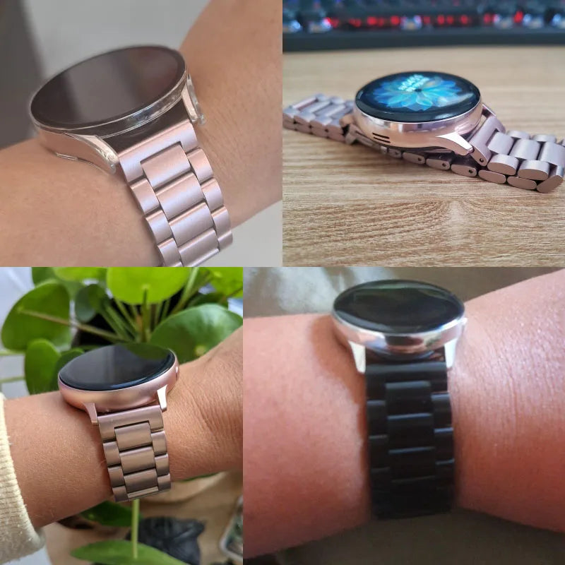 Edelstahl Uhrenarmband 20mm 22mm für Smartwatches & Classic Uhren Unisex