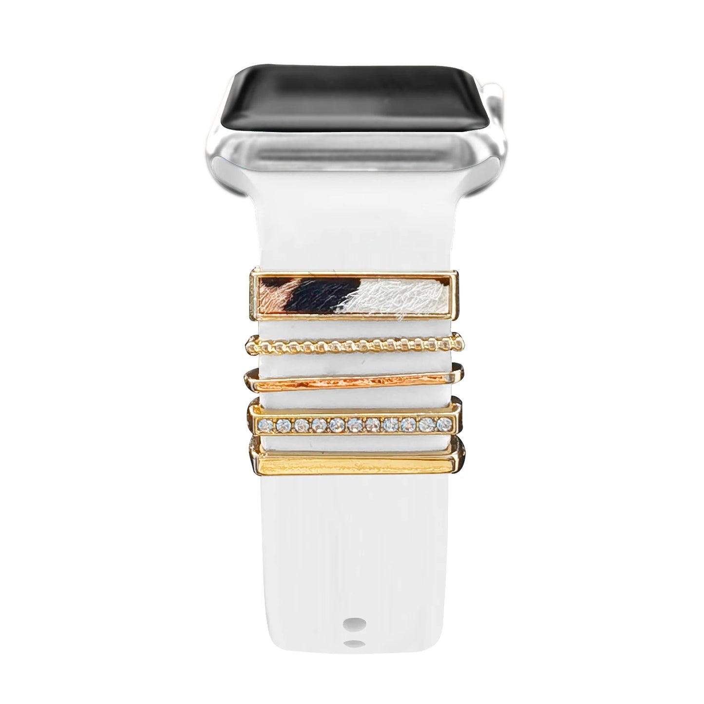 Dekoration für Apple Watch Band Ultra2 10 9 8 Diamant Schmuck Armband Zubehör für Samsung/Huawei Uhr 20/22mm Armband Charms-Yabubest - Home & More