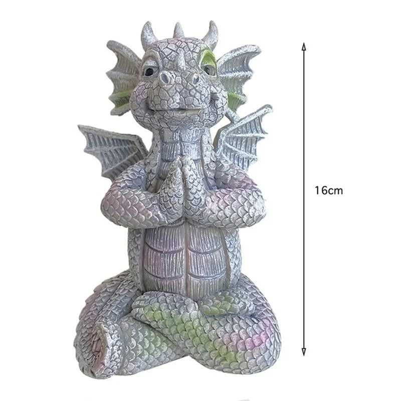 Mystische LED-Drachen Statue in Dinosaurier-Form – wetterfest - stimmungshell