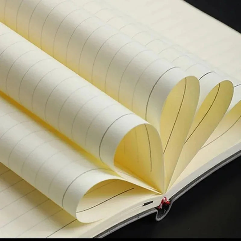 Verdicktes PU Notizbuch A5 A6 B5 | Liniert für Business - Studium Journal