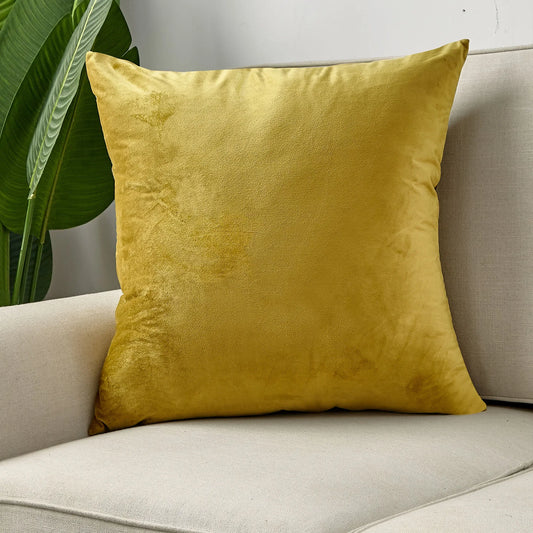 Weicher einfarbiger Samt Kissenbezug 45x45 cm für Sofa und Büro