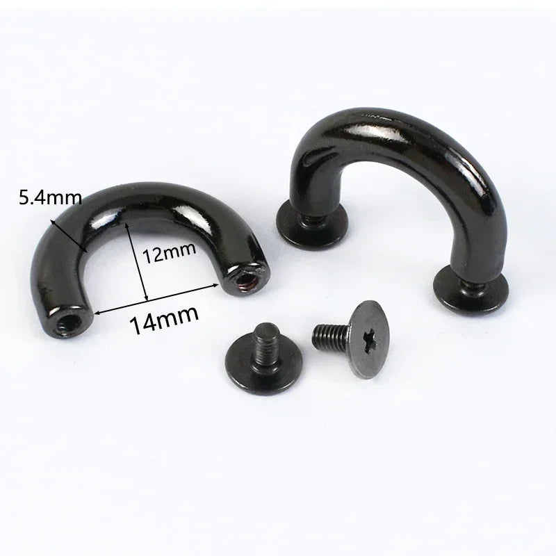 10-30 Stück Metallschnallen U-Ring 10-20mm für Taschen und DIY Projekte