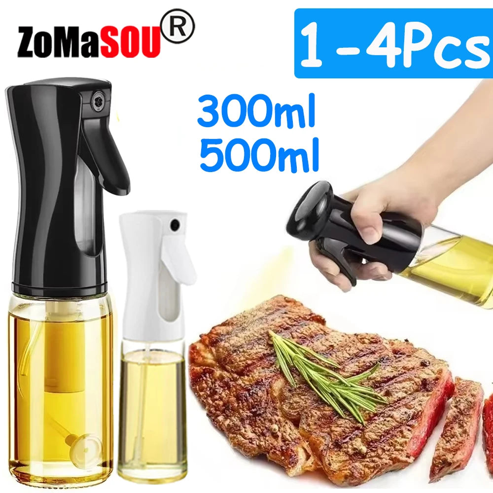300ml 500ml Kunststoff Öl Sprayer Flasche Ölspender für Küche BBQ