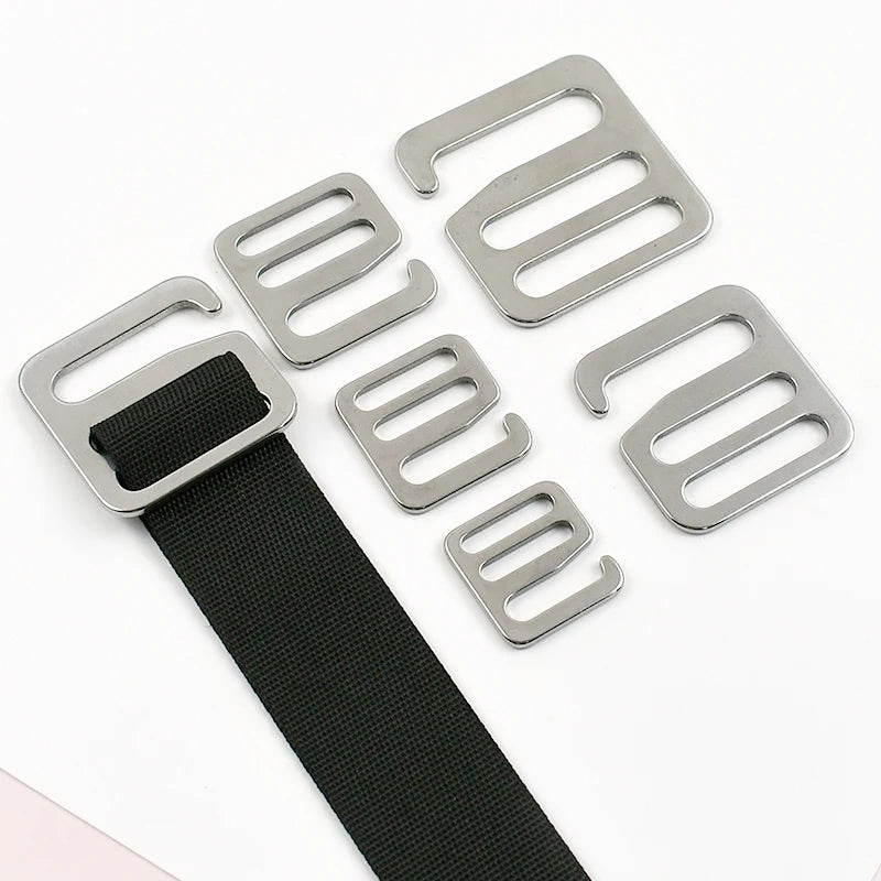 Edelstahl G Haken Schnallen 4/10 Stk. für Hundehalsband, Tasche, Gurtband