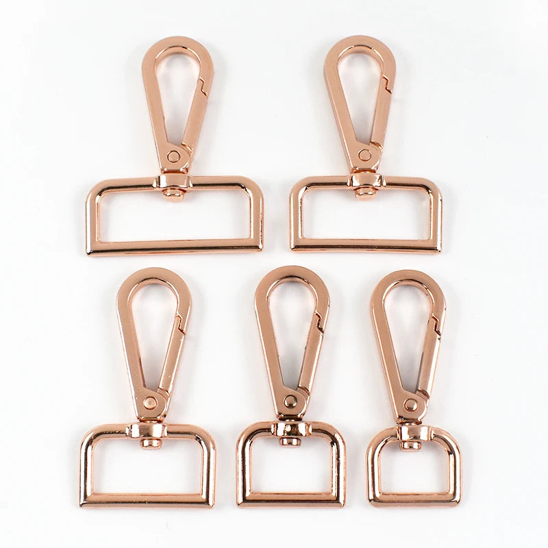 Metall Karabiner Schnallen Set 20-50mm für Tasche Gurt DIY drehbarer Clip