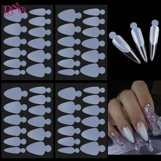 48er Set weiche Silikonpads für französische Nägel Maniküre