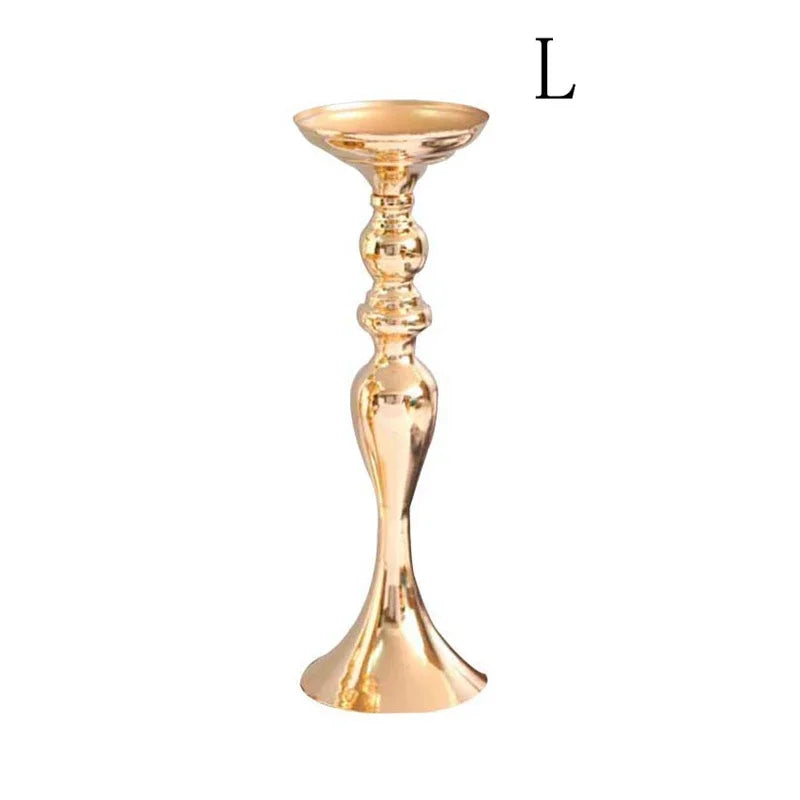 Goldener Metall Kerzenhalter für Weihnachtsdeko Hochzeit und Feierlichkeiten-Yabubest - Home & More