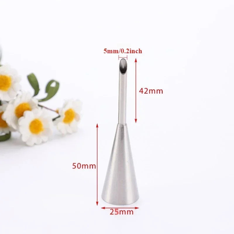 Edelstahl Spritztüllen Set 1-3 Stück für Kuchen Icing Cremedekor Donut Gebäck