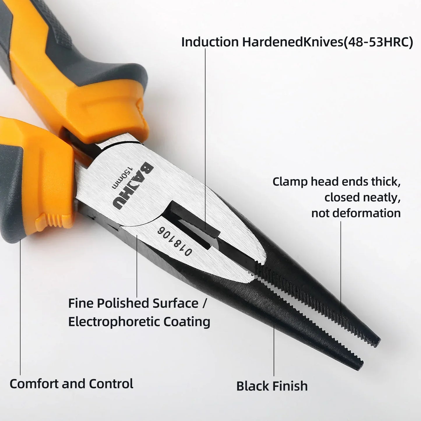 6/8 Zoll multifunktionale Spitzzange zum Abisolieren und Klemmen