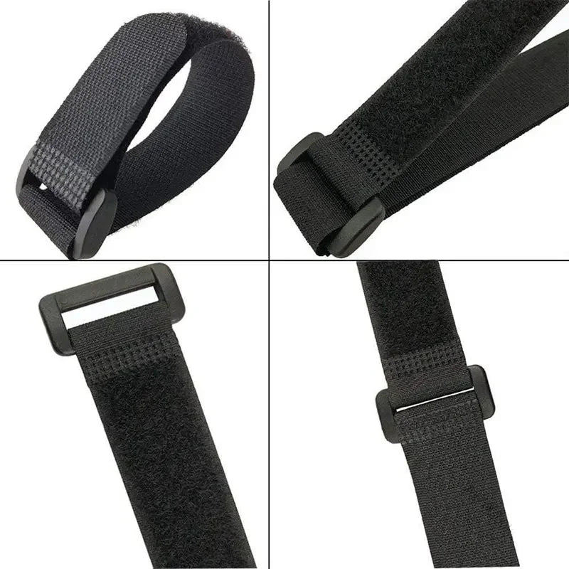Wiederverwendbare Kabelbinder aus Nylon 5/10 Stück verstellbar schwarz