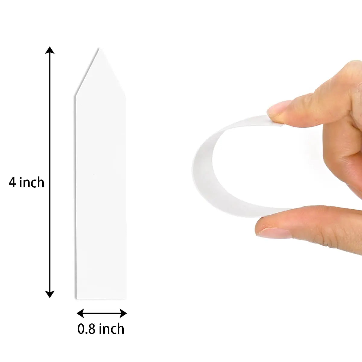 100 Stück Pflanzen-Namensschilder 10,2 cm aus Kunststoff für Garten und Setzlinge-Yabubest - Home & More